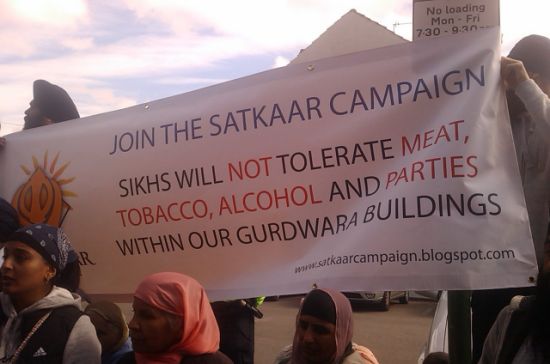 The Peaceful Protest was misrepresented by Sikh Channel UK