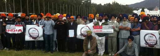 Representatives  from Sikh Organizations supporting the Genocide Petition