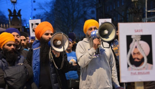 Sikhs in London Marching for Prof. Bhullar