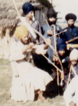 Bhai Sukhdev Singh at Shaheed Bhai Fauja Singh Ji's Khalsa Farm