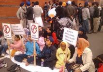 Young Children Staging Protest